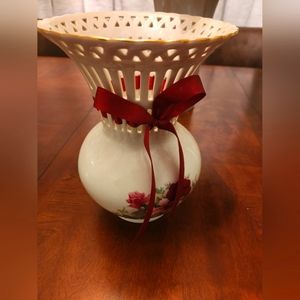 Vintage Porcelain Floral Vase, Formalities by Baum Brothers